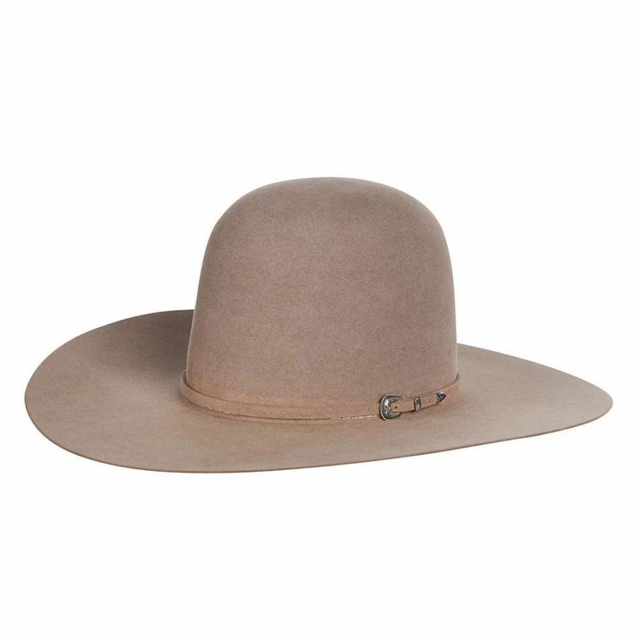 Hats * | Rodeo King Natural 100X Self Band 4 1/2In. Brim Open Crown Felt Cowboy Hat