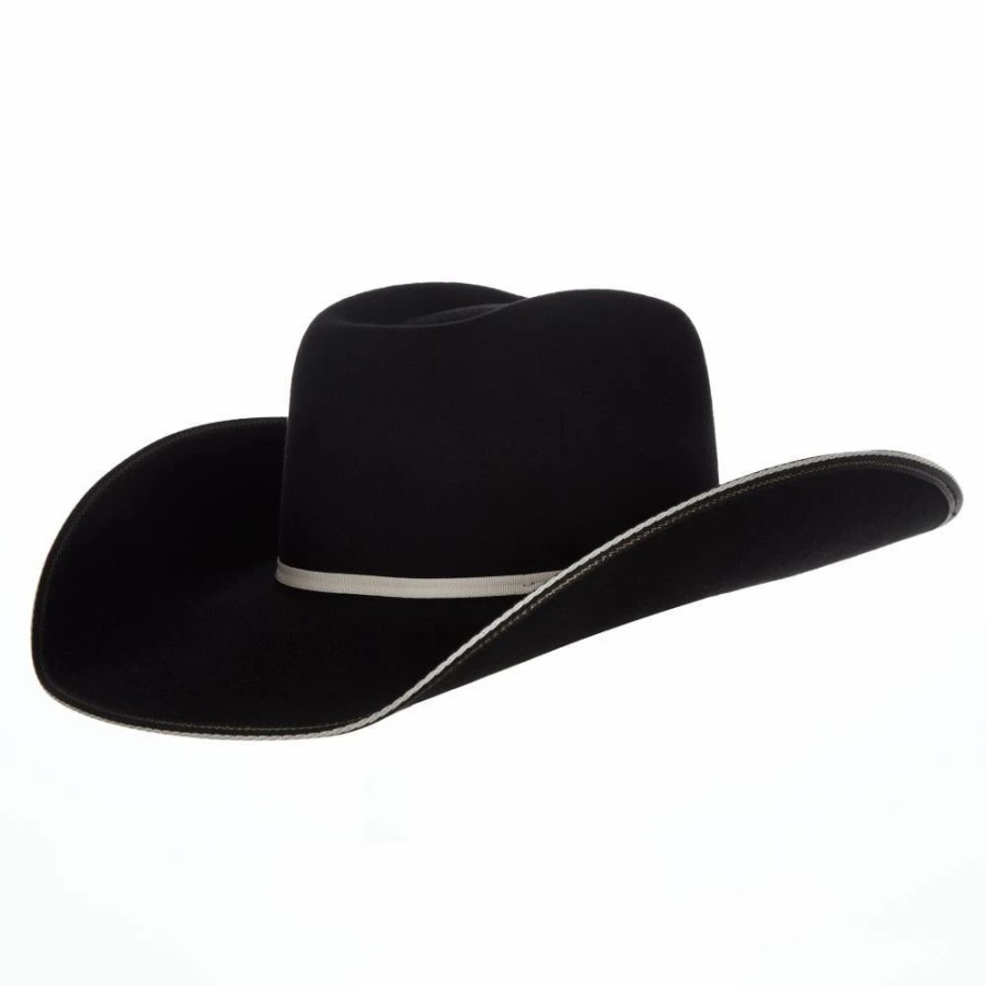 Hats * | Resistol 4X Tuff Hedeman Black Snake Eyes Felt Hat