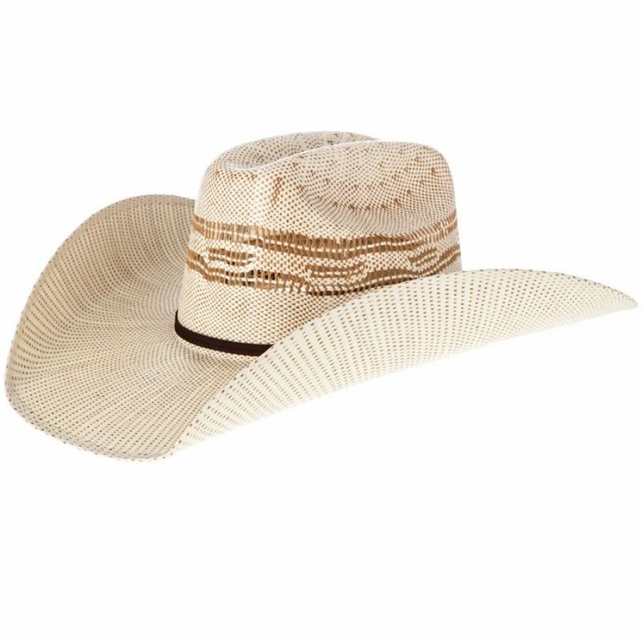 Hats * | Mf Western Products Twister Tan Bangora Straw Cowboy Hat