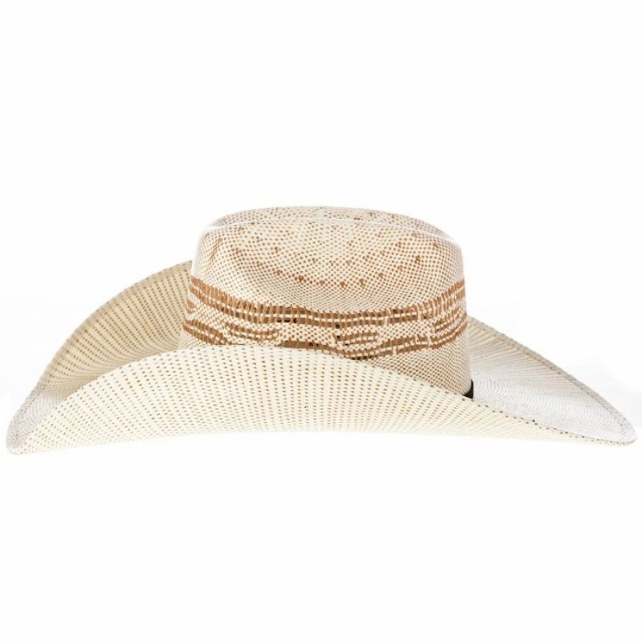 Hats * | Mf Western Products Twister Tan Bangora Straw Cowboy Hat