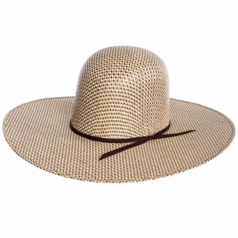 Hats * | Rodeo King 3 Tone Open Crown 5In. Brim Straw Cowboy Hat