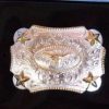 Youth * | Nocona Kid Size G/S Longhorn Belt Buckle