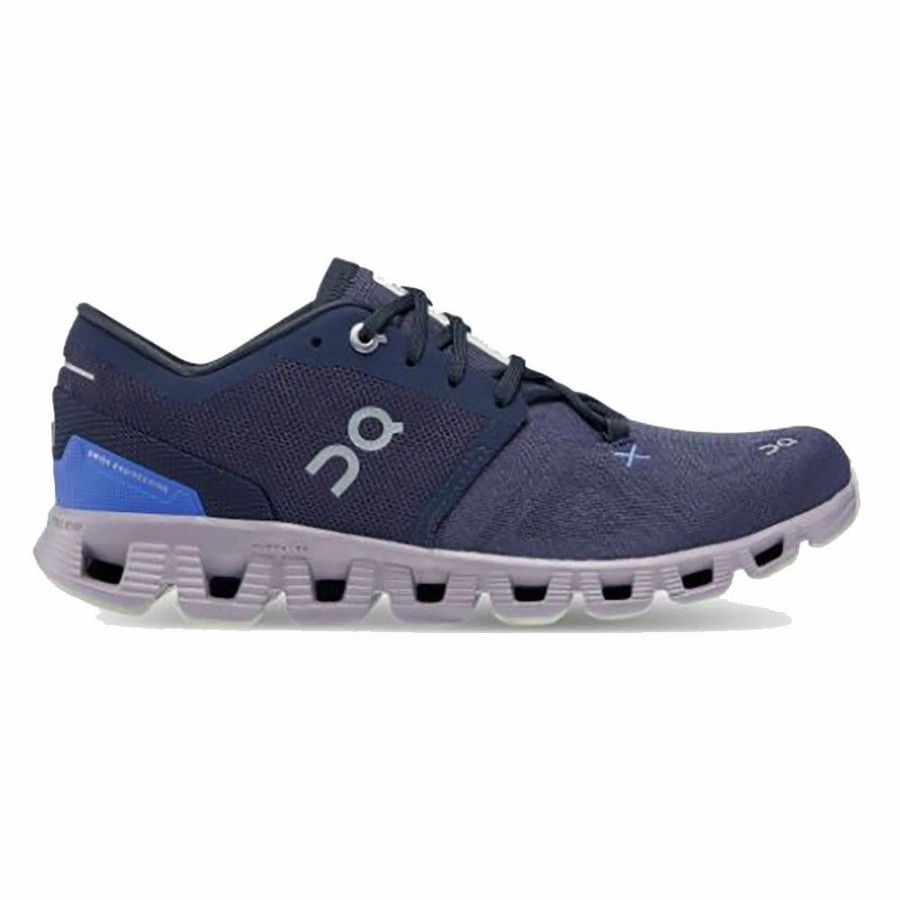 Footwear * | On Running Cloud X 3 Midnight/Heron Midnight-Hearon