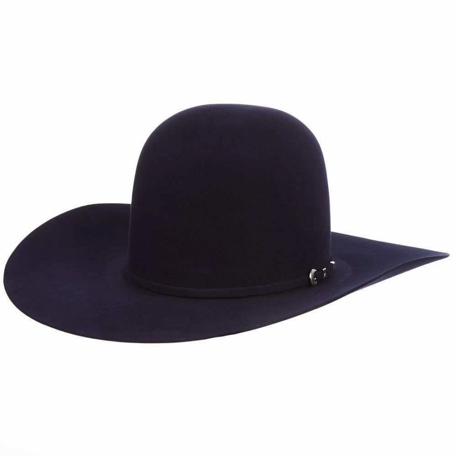 Hats * | Rodeo King 10X Sapphire 4 1/2In. Brim Self Band Open Crown Felt Cowboy Hat