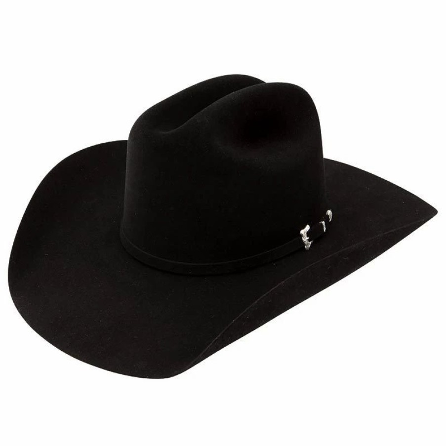 Hats * | Resistol Black Gold 4In. Brim Pre-Creased Felt Cowboy Hat