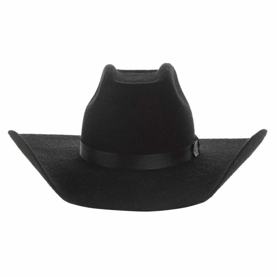 Hats * | Mf Western Products M&F Kids Grey Precreased Wool Cowboy Hat