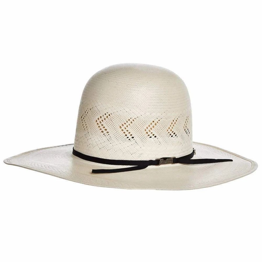 Hats * | American Hats Ahc Jc4210 2 Cord Black Band 4 1/4In. Brim Open Crown Straw Cowboy Hat