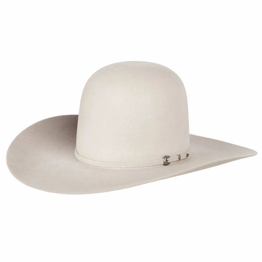 Hats * | Rodeo King 7X Silver Belly Open Crown 4-1/2In. Brim Self Banded Felt Cowboy Hat