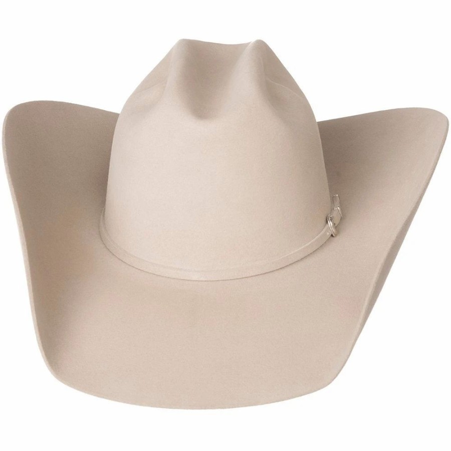 Hats * | Rodeo King 7X Silver Belly Open Crown 4-1/2In. Brim Self Banded Felt Cowboy Hat