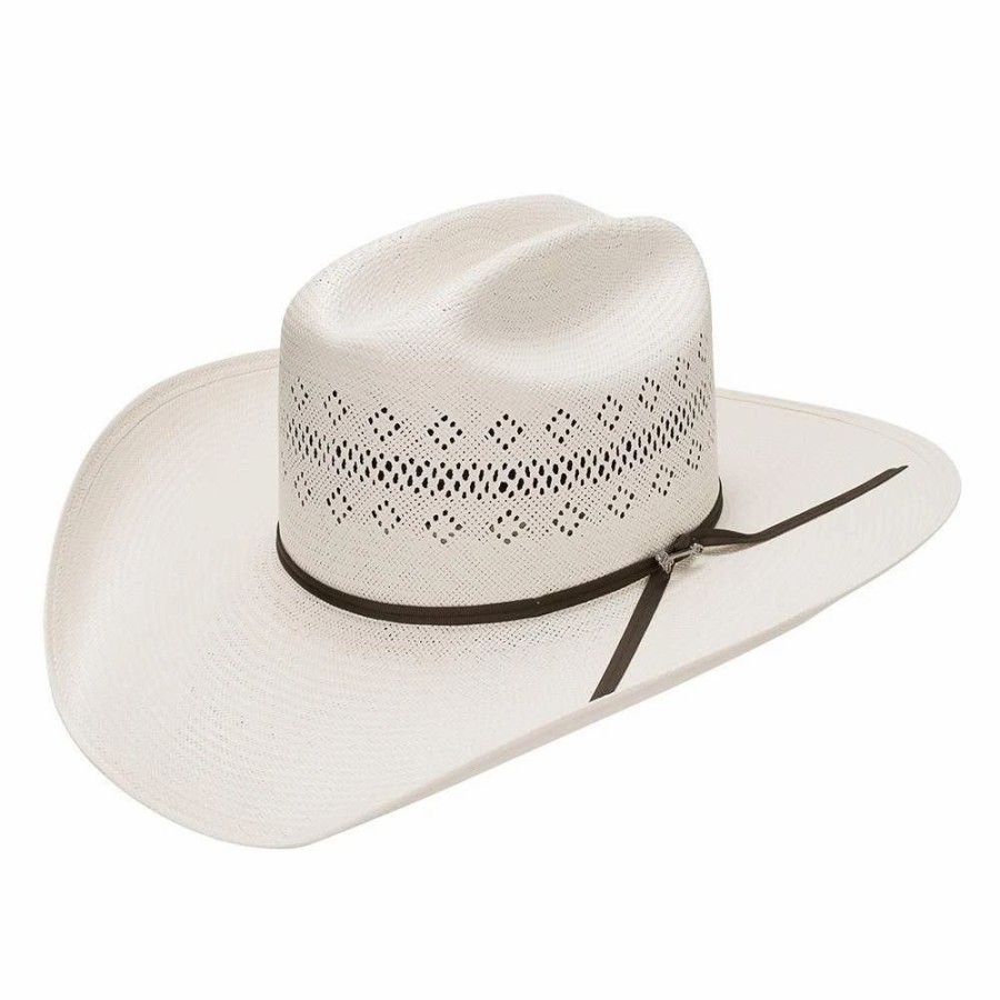 Hats * | Stetson Hats 10X Baker 4 1/4In. Brim Precreased Straw Cowboy Hat