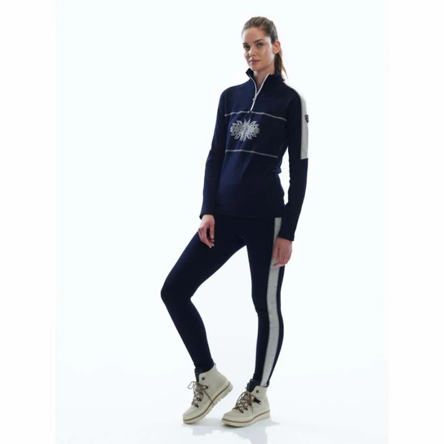 Bottoms * | Dale Of Norway Ol Spirit Leggings Navy/Off White