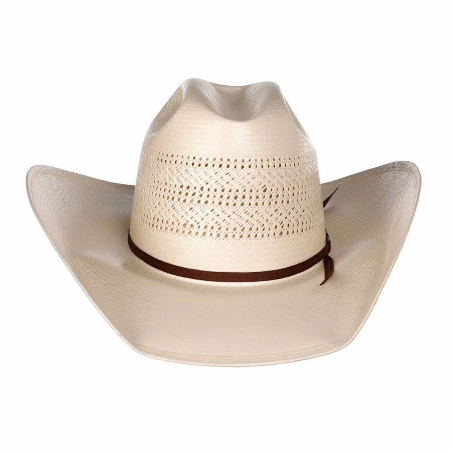 Hats * | American Hats Ivory Triple Vent 4 1/4In. Brim Straw Cowboy Hat