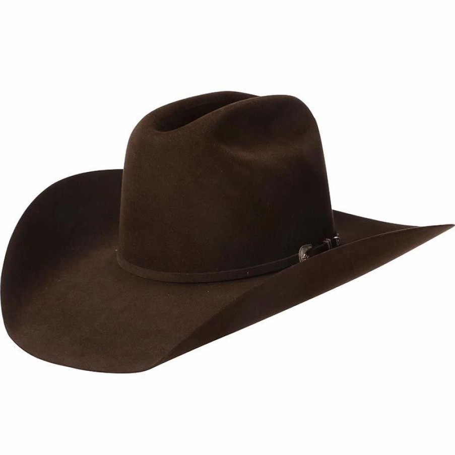 Hats * | American Hats American 200X Chocolate 4-1/4In. Brim Open Crown Felt Cowboy Hat