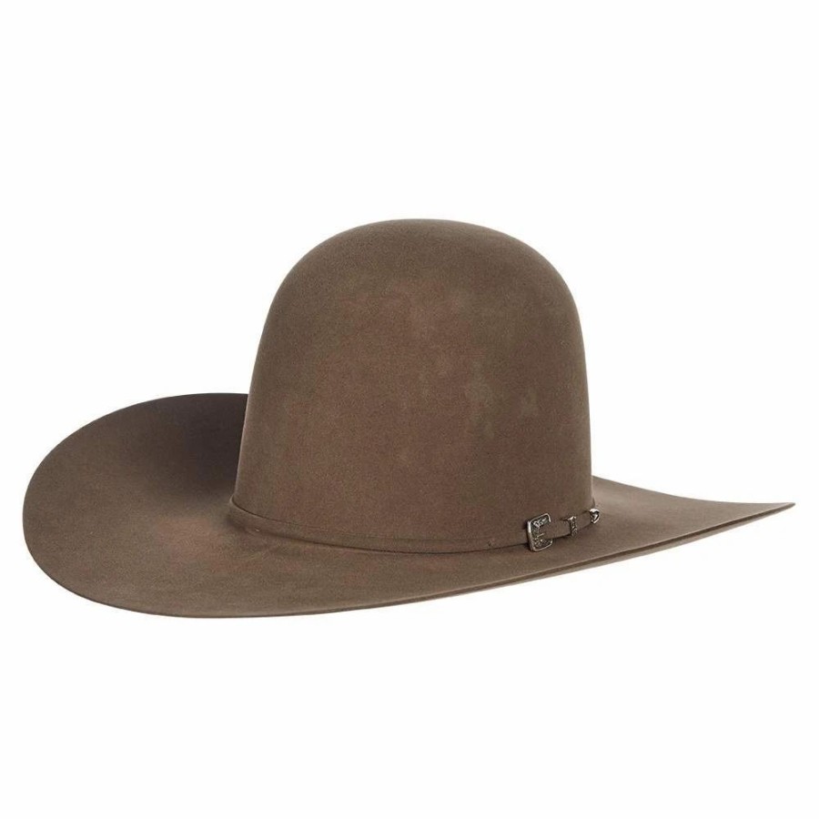 Hats * | American Hats Ahc Pecan 100X Self Band 4 1/4In. Brim Felt Cowboy Hat