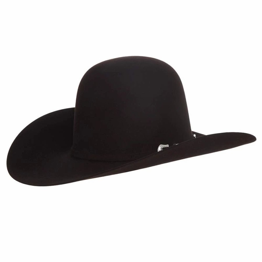 Hats * | American Hats Ahc 10X Black Cherry Self Band 4 1/4In. Brim Round Oval Open Crown Felt Cowboy Hat