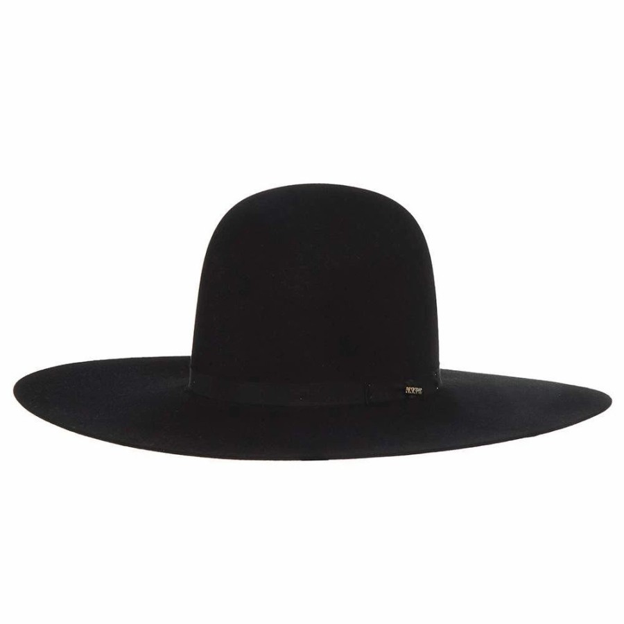 Hats * | Resistol 7X Showdown Black 5In Brim Felt Cowboy Hat