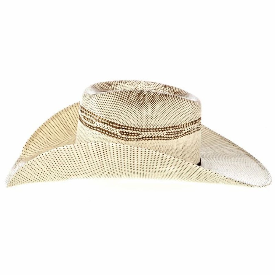 Hats * | Mf Western Products Twister Brown Bangora Straw Cowboy Hat