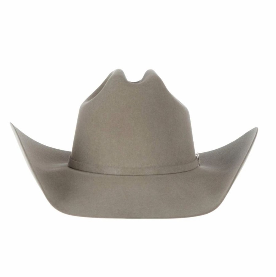 Hats * | Resistol Resistol Ustrc 6X Stone 4 1/4In. Brim Open Crown Felt Cowboy Hat