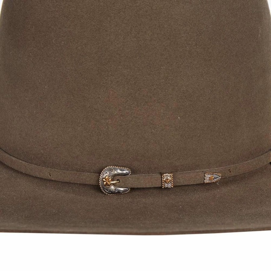 Hats * | American Hats 500X Pecan 4 /4In. Brim Open Crown Felt Cowboy Hat