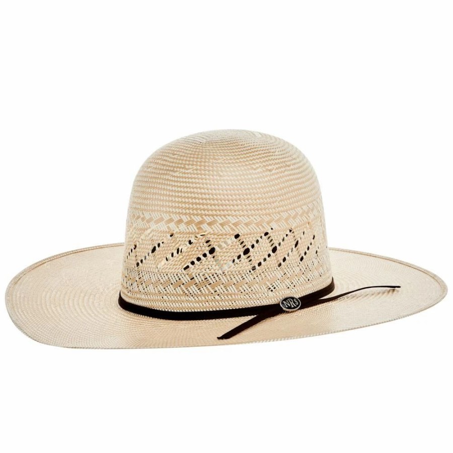 Hats * | Mf Western Products Nrs 20X Two Tone With Diamond Vent 4 1/4 Inch Brim Open Crown Straw Cowboy Hat