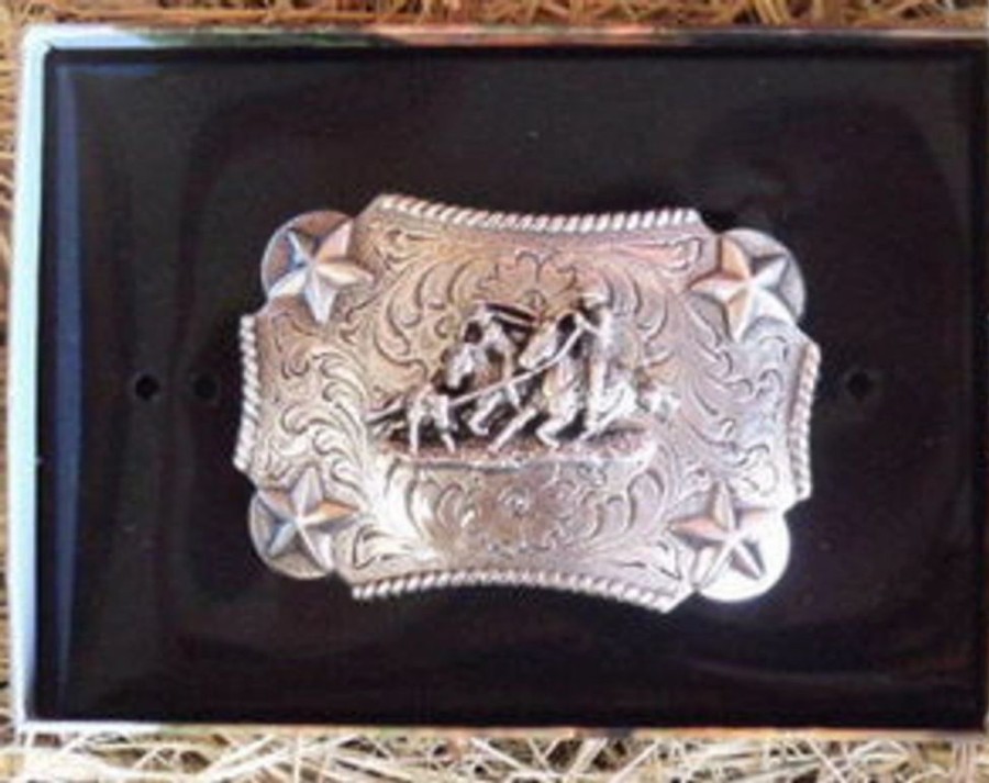 Youth * | Nocona Kid'S Team Roper Western Belt Buckle