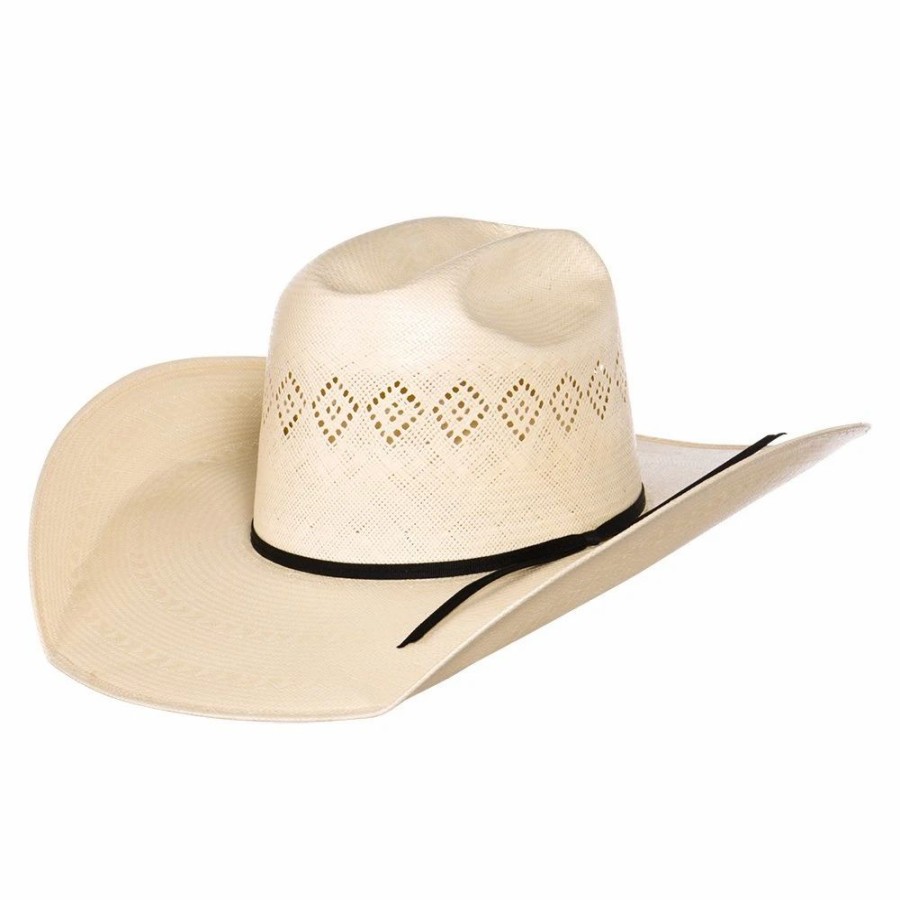 Hats * | Rodeo King 24K Shantung Diamond 4 1/2In. Brim Open Crown Straw Hat