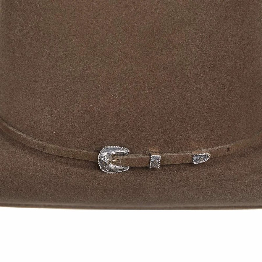 Hats * | American Hats 200X Pecan 4 /4In. Brim Felt Open Crown Cowboy Hat