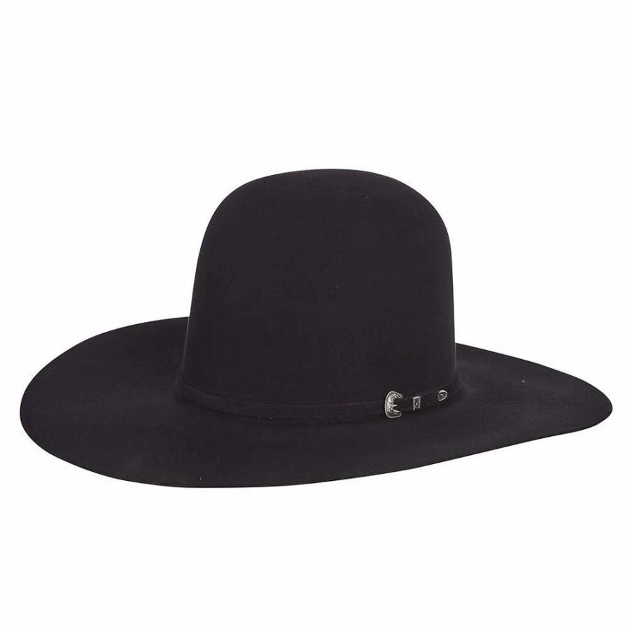 Hats * | Rodeo King 30X Black 4 1/2In. Brim Open Crown Felt Cowboy Hat