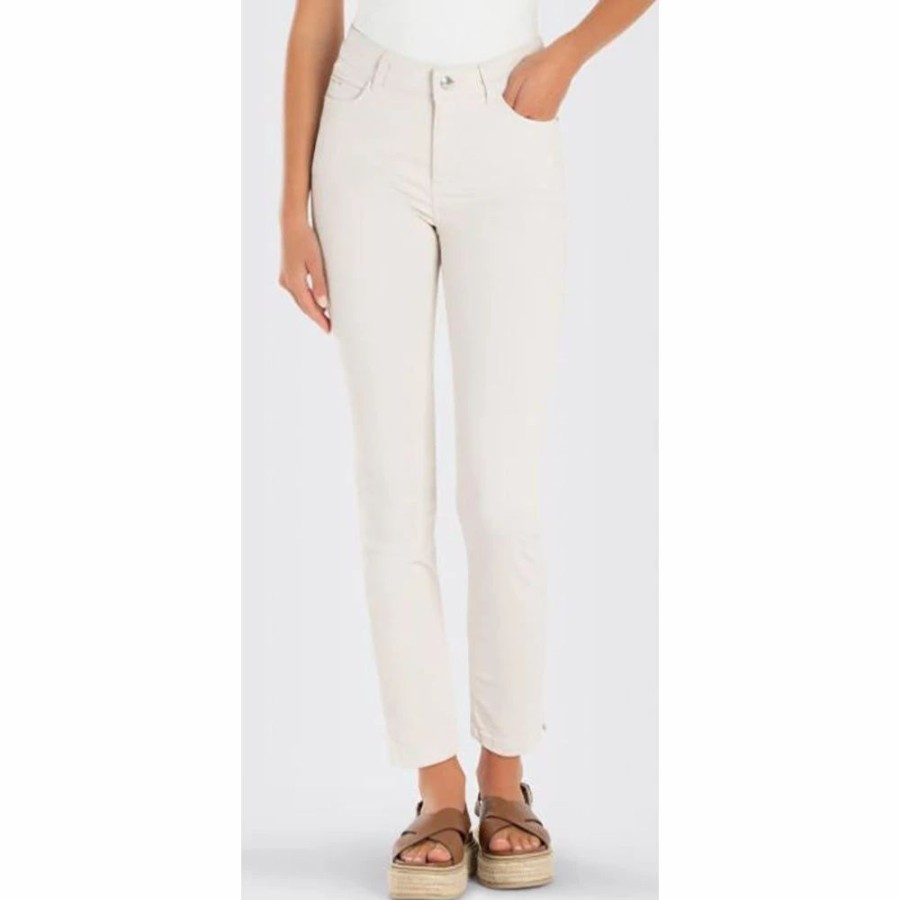 Bottoms * | Mac Dream Summer Cotton Jean 014R Ant. White