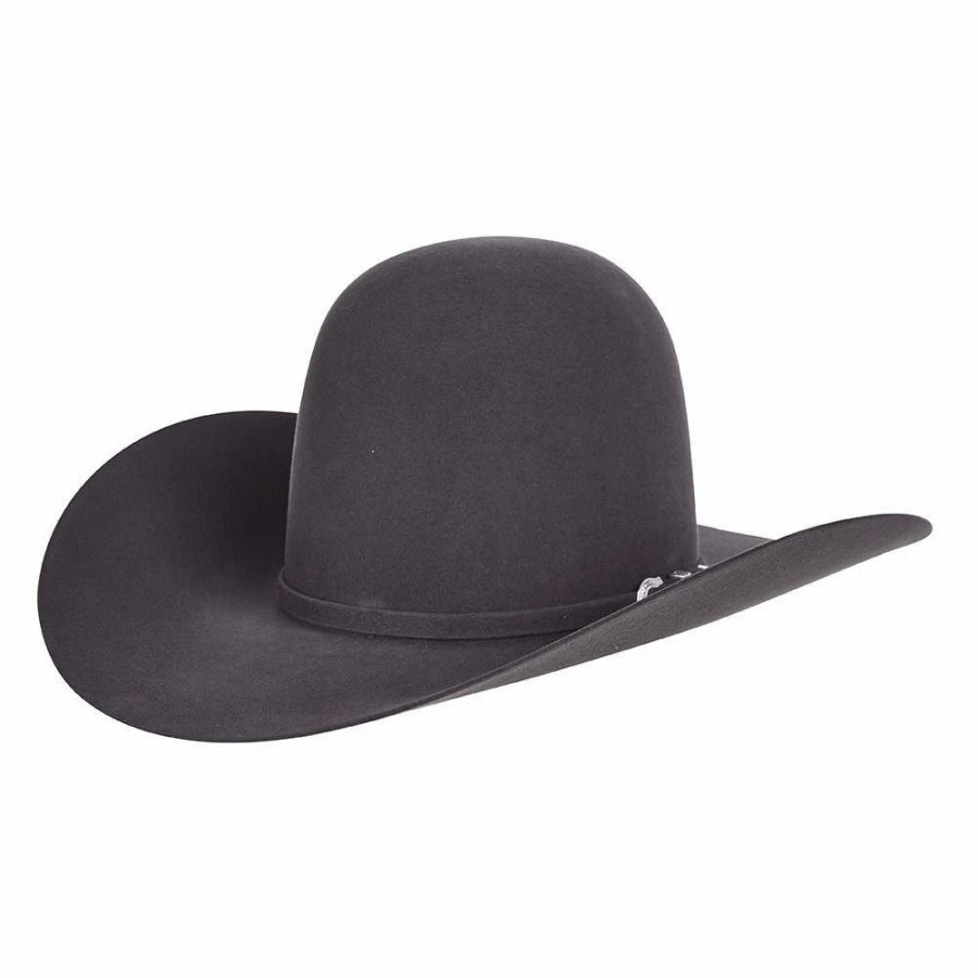 Hats * | American Hats 7X Steel 4 /4In. Brim Open Crown Felt Cowboy Hat