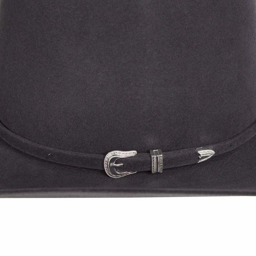 Hats * | American Hats 7X Steel 4 /4In. Brim Open Crown Felt Cowboy Hat