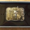 Youth * | Youth Nocona Mossy Oak /Longhorn Belt Buckle