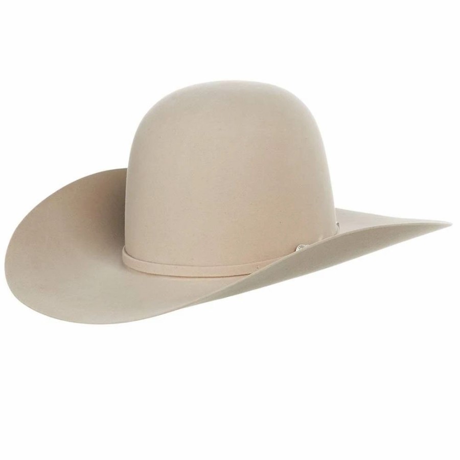 Hats * | American Hats Ahc 7X Silverbelly Self Band 4 1/4In. Brim Round Oval Open Crown Cowboy Hat