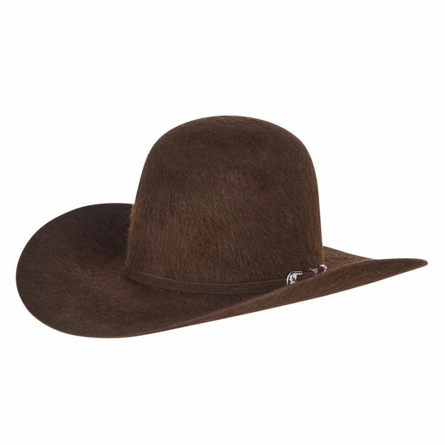 Hats * | American Hats 20X Chocolate Grizzly Felt Hat 4 1/4In. Brim Felt Cowboy Hat