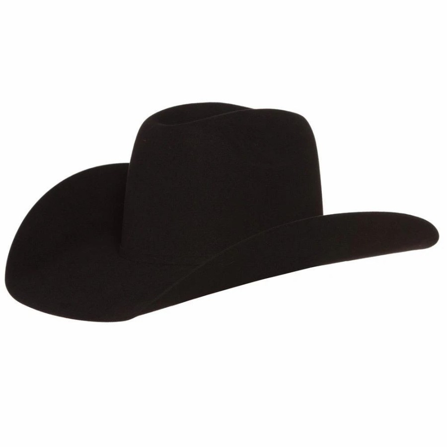 Hats * | Jw Brooks Custom Hats B Black 50X 4 1/2In. Brim Open Crown Felt Cowboy Hat