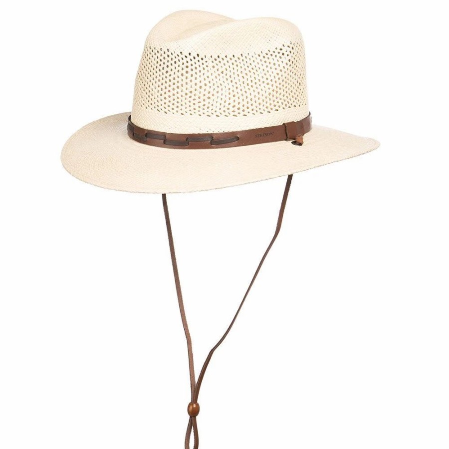 Hats * | Stetson Hats Outdoor Airway Panama 3In. Brim Hat