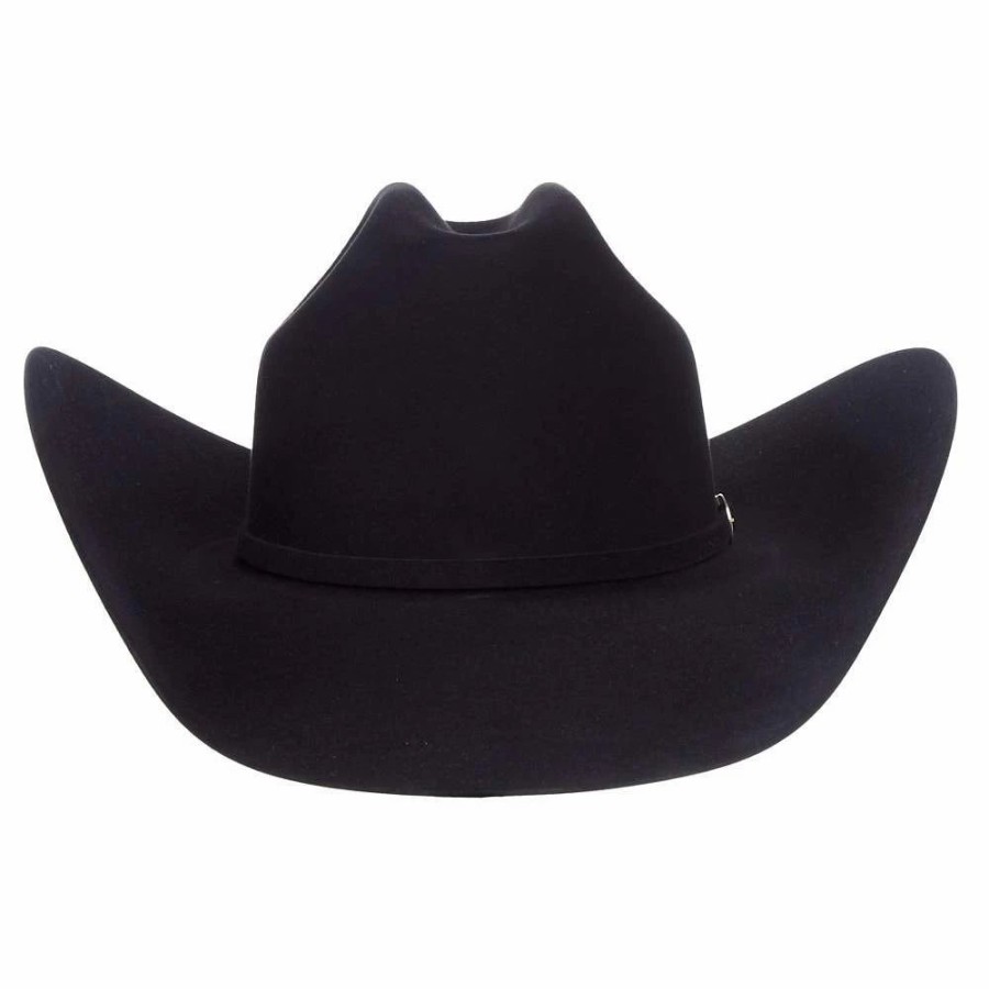 Hats * | American Hats Ahc 40X Rancher Crease Black Self Band 4 1/2In. Brim Felt Cowboy Hat