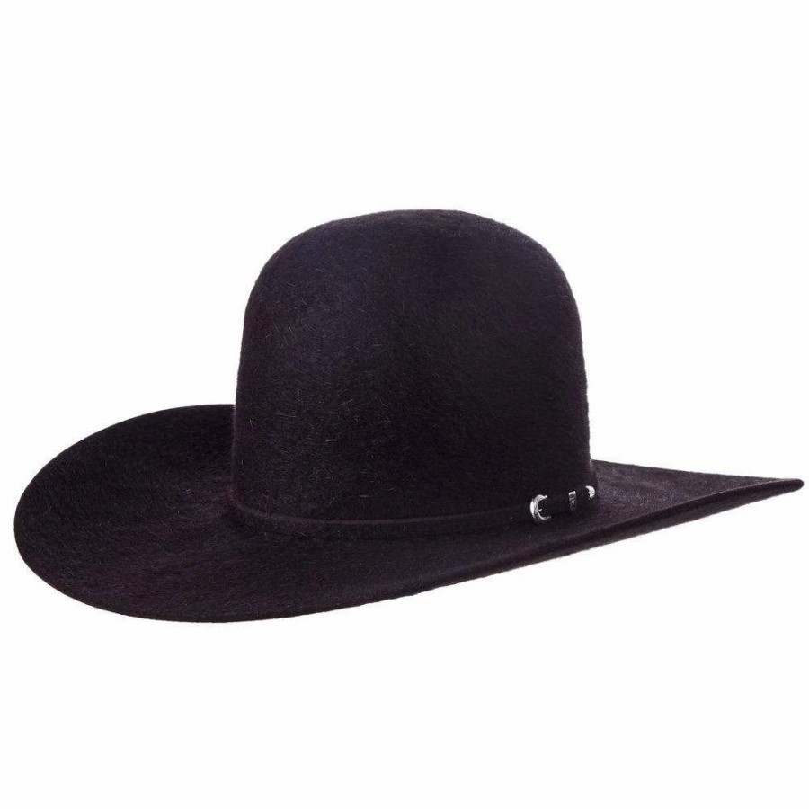 Hats * | Rodeo King 10X Black Cherry Grizzly 4 1/2In. Brim Open Crown Felt Cowboy Hat