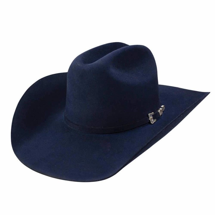 Hats * | Resistol 30X Navy Grand 4 1/4In. Brim Open Crown Felt Hat