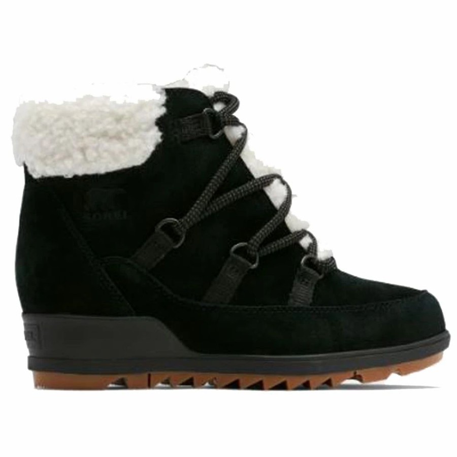 Footwear * | Sorel Evie Cozy Lace Bootie Black Jet