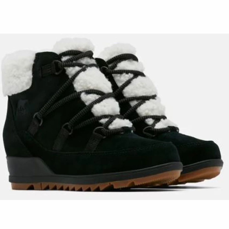 Footwear * | Sorel Evie Cozy Lace Bootie Black Jet