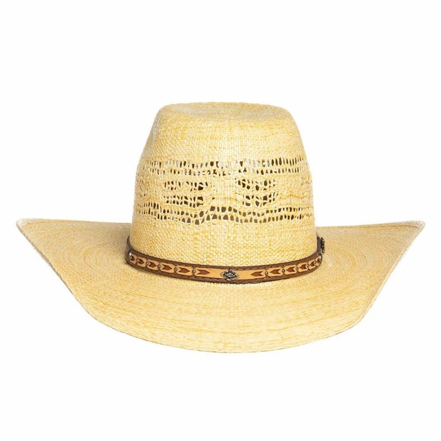 Hats * | Mf Western Products Youth Twister Toast Bangora Cool Hand Luke Precreased Straw Hat