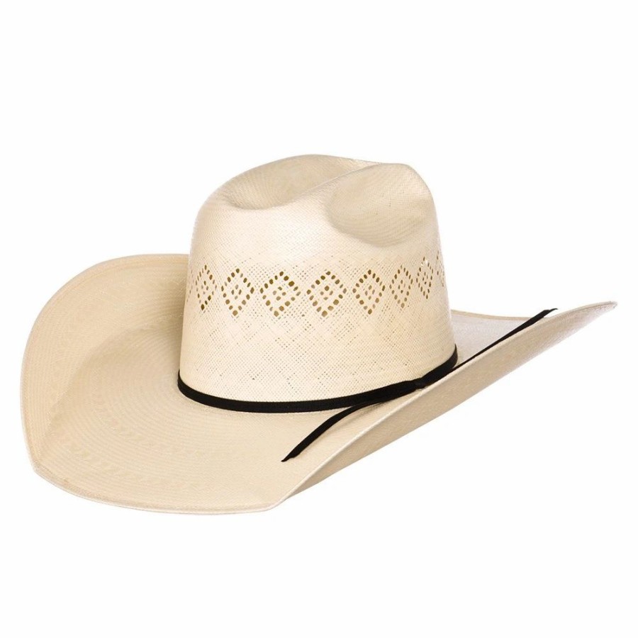 Hats * | Rodeo King 24K Shantung Diamond 5In. Brim Open Crown Straw Hat