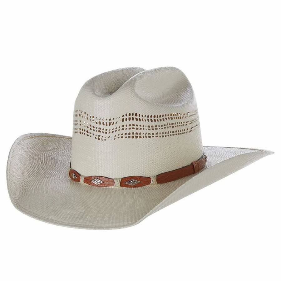 Hats * | Stetson Hats Billy Jr Bangora 3 3/4In. Brim Straw Cowboy Hat