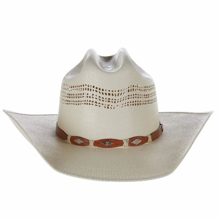 Hats * | Stetson Hats Billy Jr Bangora 3 3/4In. Brim Straw Cowboy Hat