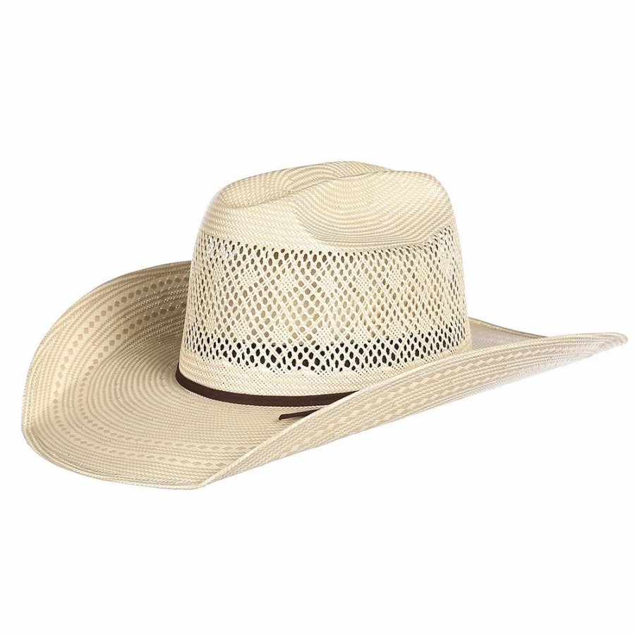 Hats * | Rodeo King Diamond Breeze Open Crown 4-1/4In. Brim Natural Straw Cowboy Hat