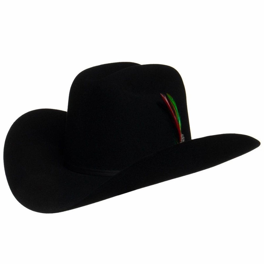 Hats * | Stetson Hats 6X Precreased Rancher Black 4In. Brim Black Felt Cowboy Hat