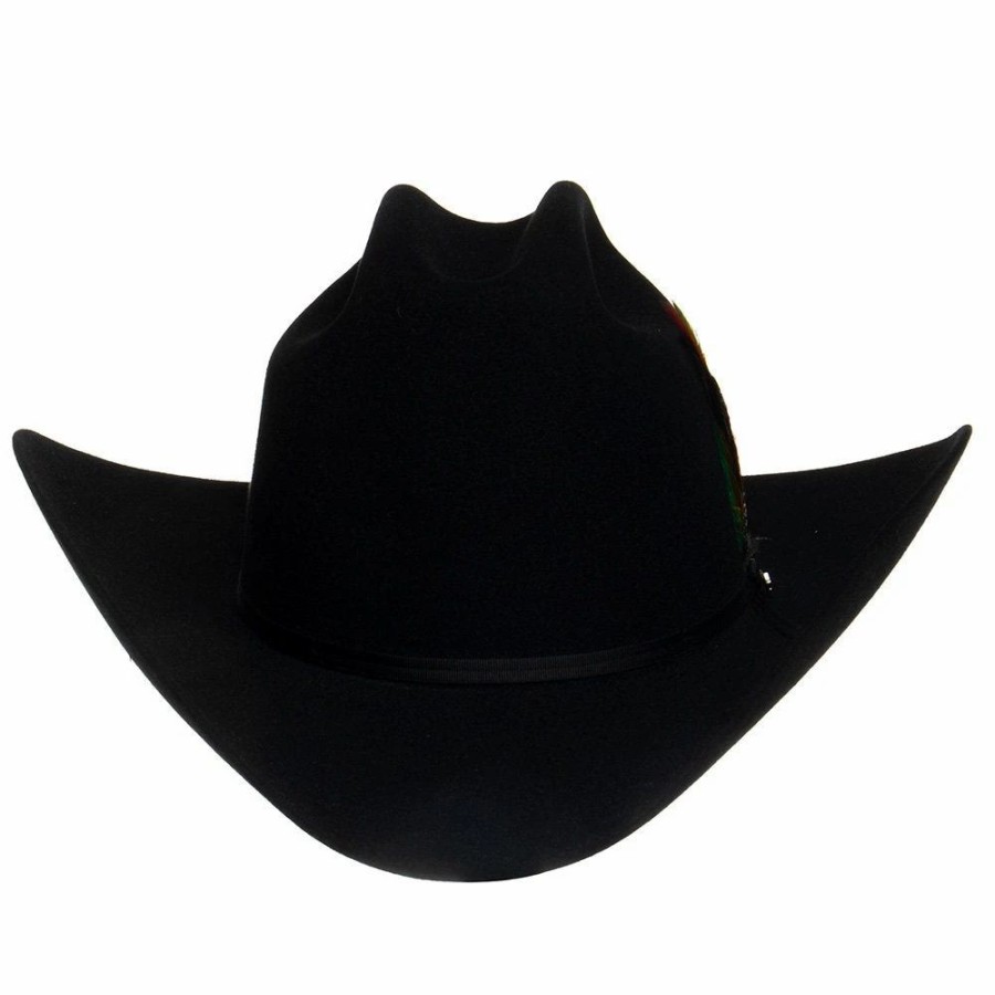 Hats * | Stetson Hats 6X Precreased Rancher Black 4In. Brim Black Felt Cowboy Hat