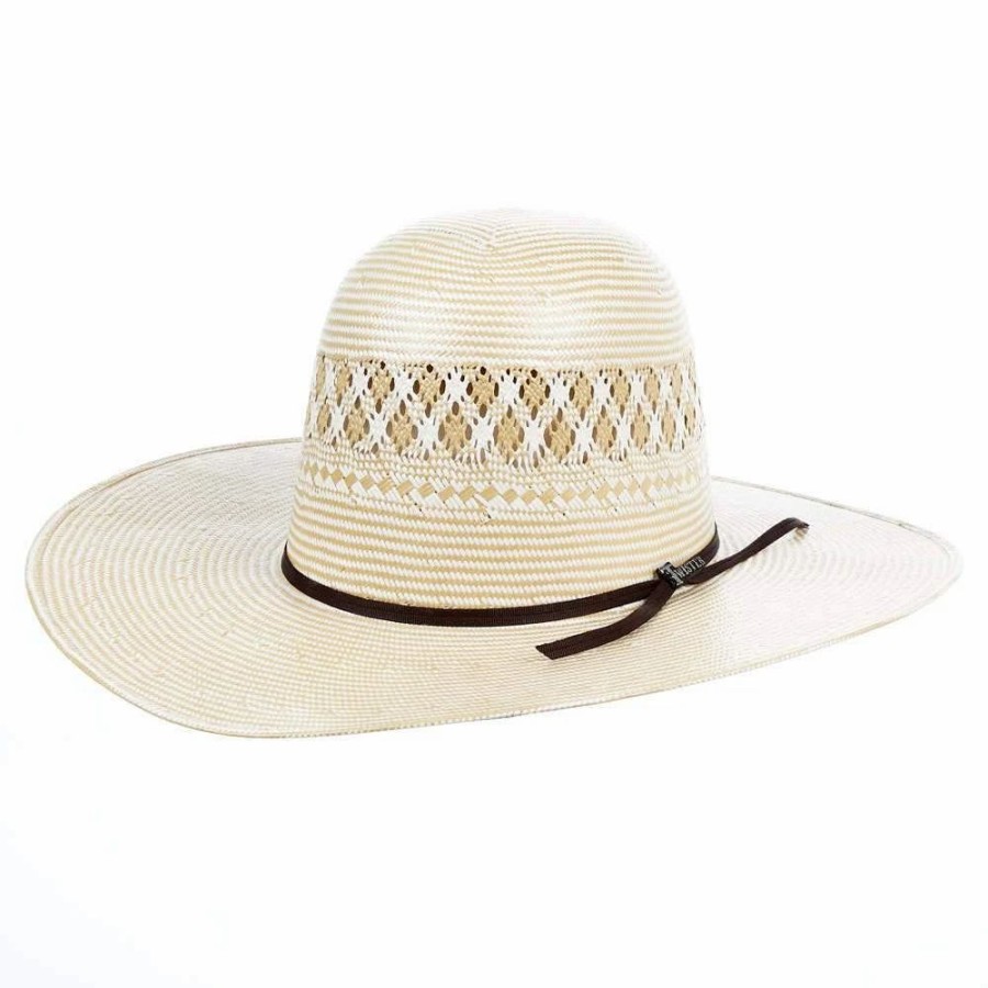 Hats * | Mf Western Products M&F Twister 20X Shantung Two Tone 4 1/4` Brim Straw Cowboy Hat