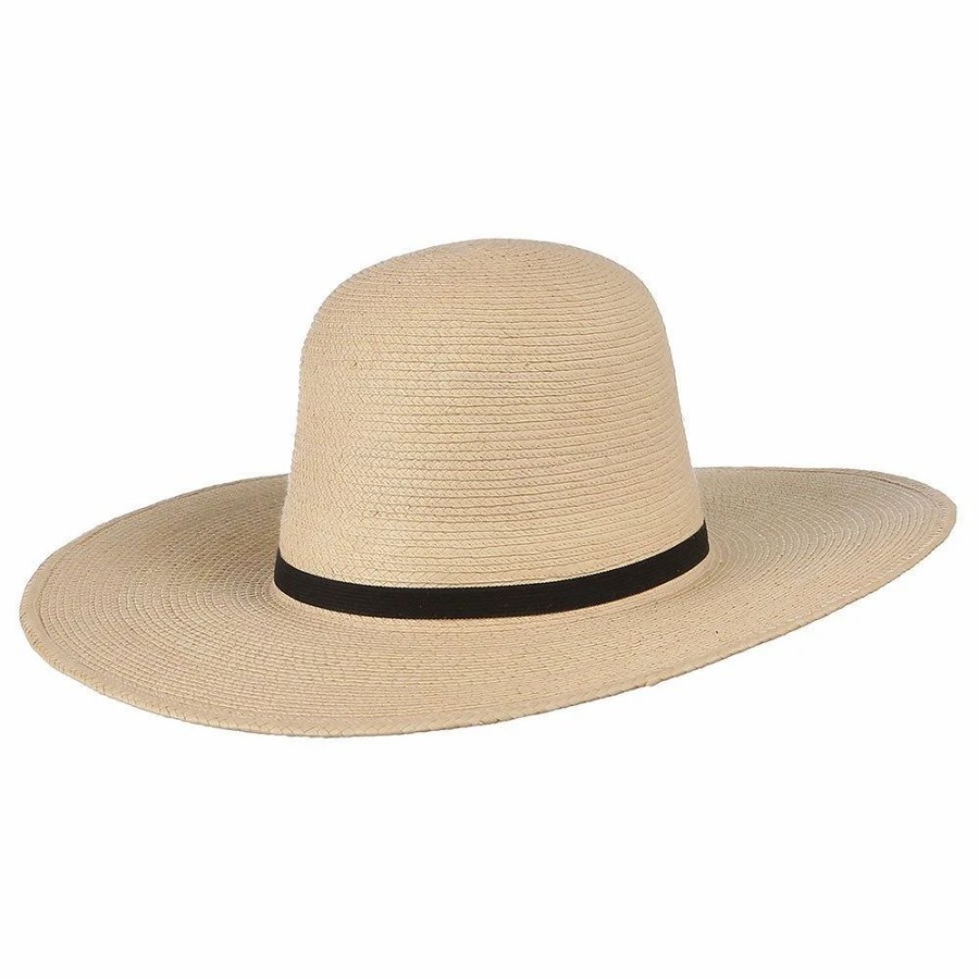 Hats * | Sunbody Hats 4 1/2In. Brim 5In. Open Crown Palm Leaf Cowboy Hat